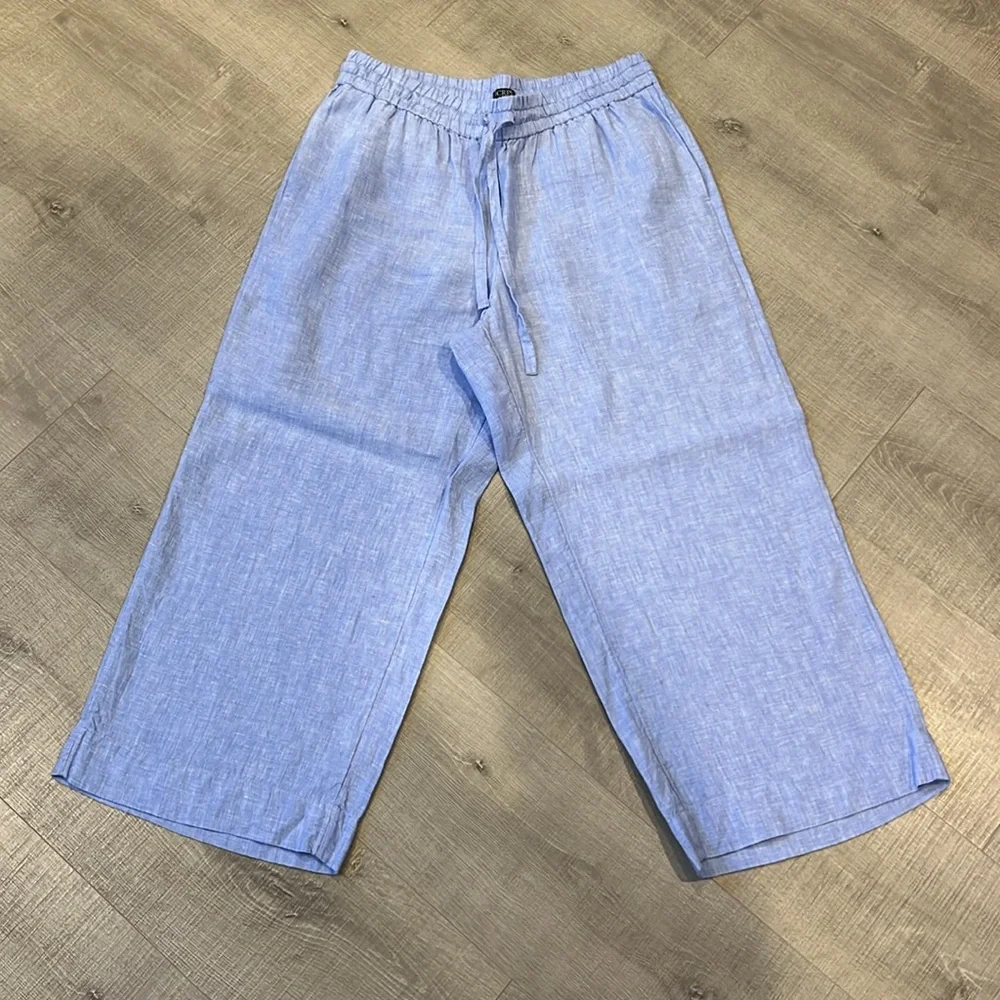 J.Crew Cropped Linen Pants - Picture 3 of 5